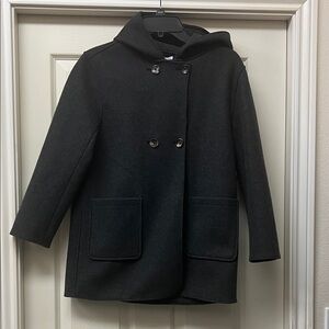 Mango Dark Gray Textured Jacket